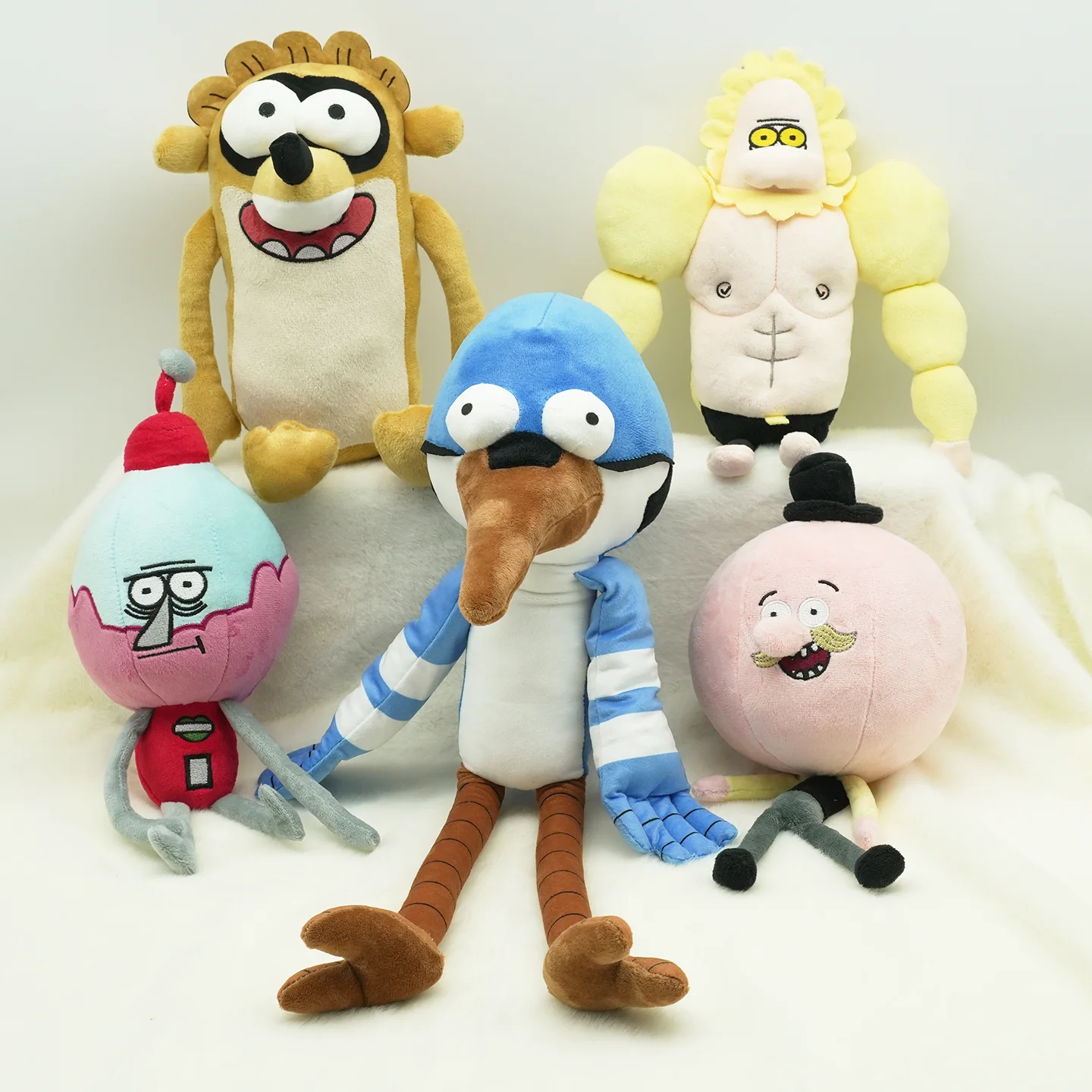 New Mordecai and Rigby  Plush Toys Cute Cartoon Animals Plush Doll Peripheral Plushie Animal Stuffed Toy Children Birthday Gifts