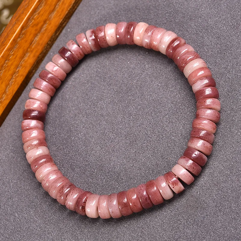 Chinese Style Lucky Camel Bone Purple Rondelle Beaded Bracelet Tibetan Fortune Blessing Prayer Beads Wristband For Women Men Jew