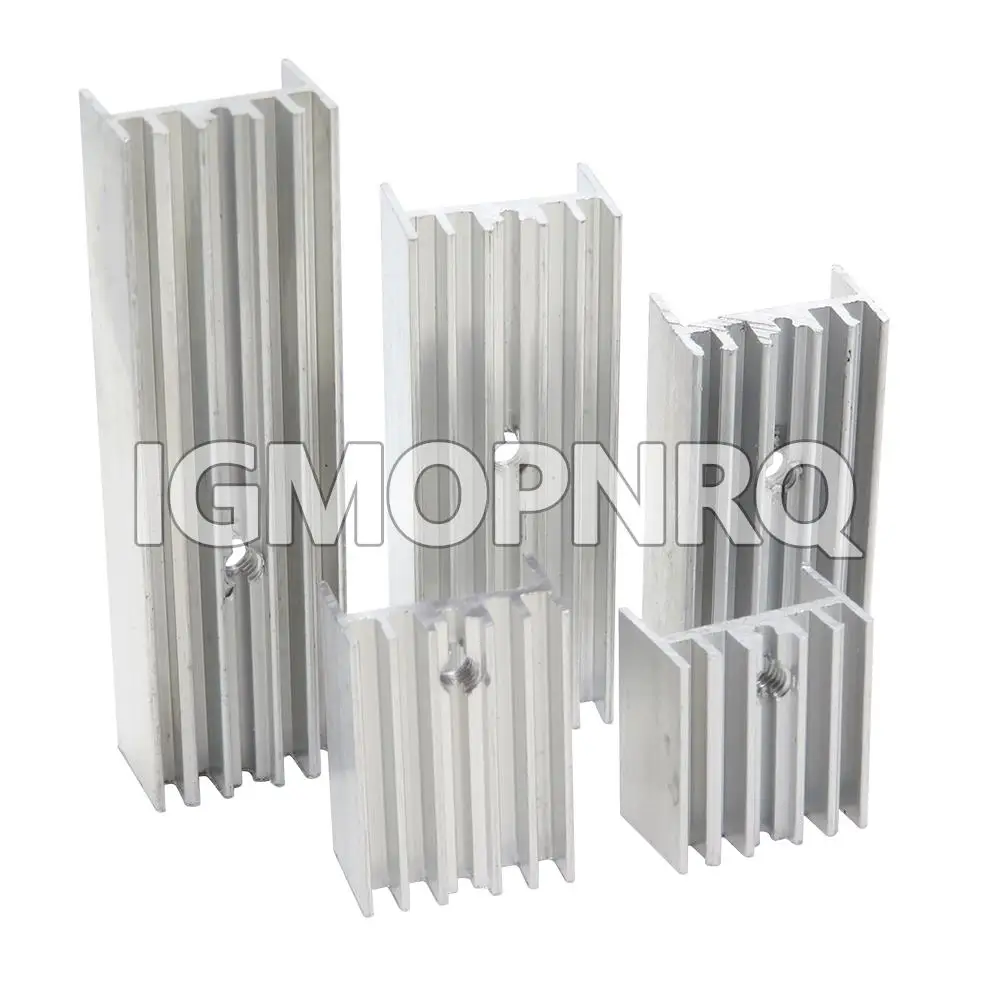 10PCS 15*10*16/20/22/25/30/35/40/50 Transistor Aluminum Heatsink Radiator For Transistors TO-220