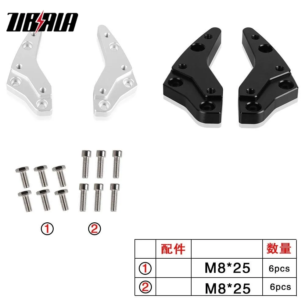 Motorcycle CNC Handlebar Risers 18mm Height Up Adapters For BMW K1600GT K1600B K1600 GTL 2012 2013 2014 2015 2016 2017 2018 2019