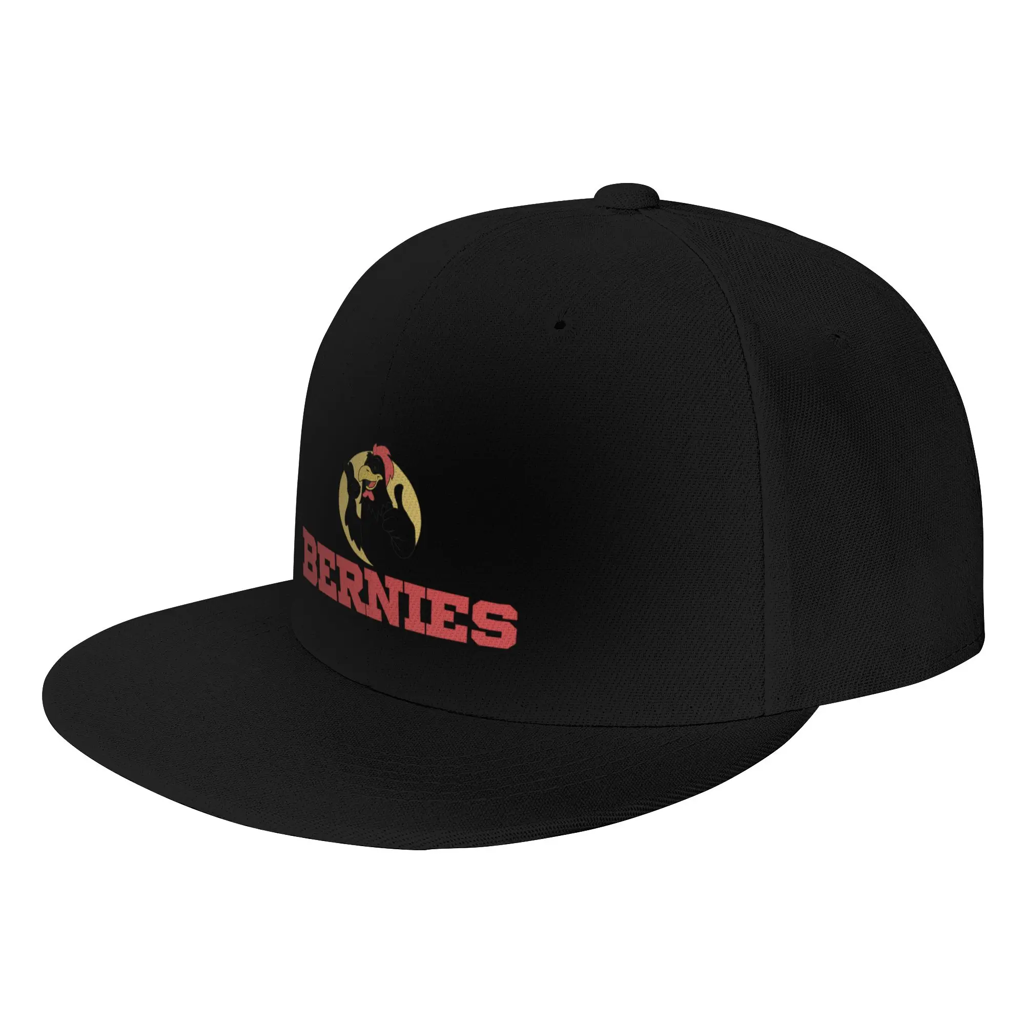 Fashion Bernies Chicken - Black Mirror Flat Brim Sun Hat  Shopping And Dating Brand Man Caps