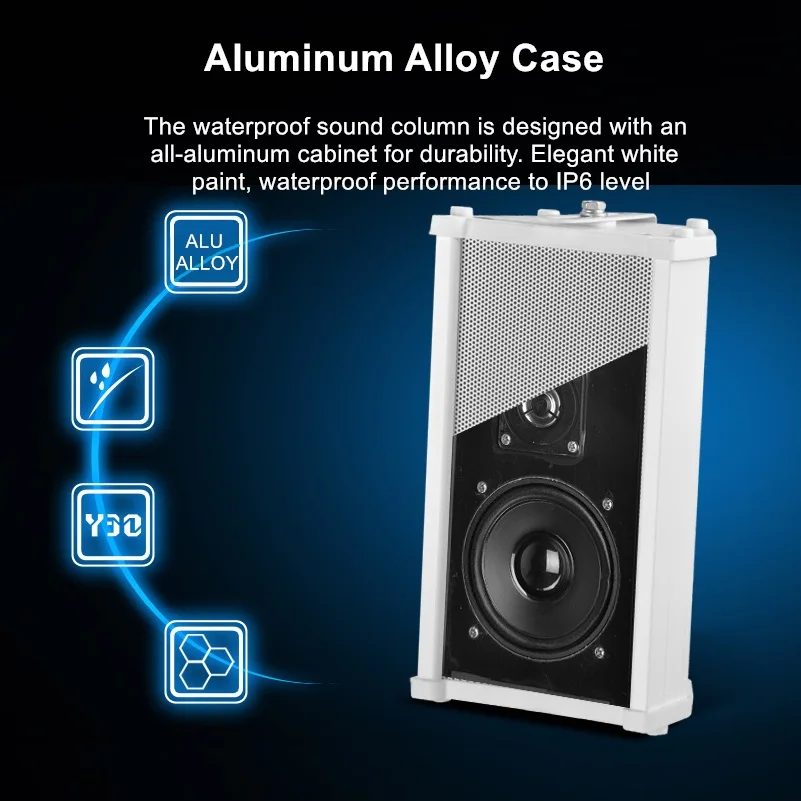 H502 بلوتوث مكبر صوت ضد الماء معلق داخلي في الهواء الطلق الحائط الإعلان مكبرات الصوت بث مستقل مكبر للصوت