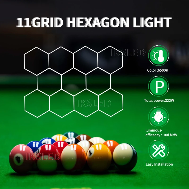 

Professional Customized Honeycomb Hexagonal Ceiling Led Light Garage Lamp for Salon Car Beauty Wash Shop Detailing.