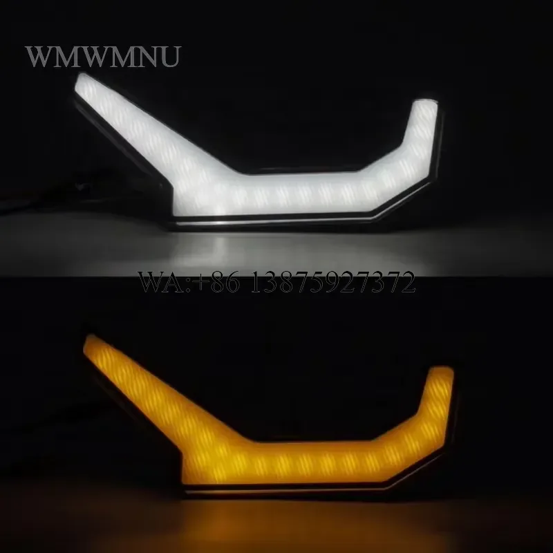 Wmwmnu Turn Signal Light Fang Accent Signature Lamp for Polaris RZR 1000 UTV Accessories