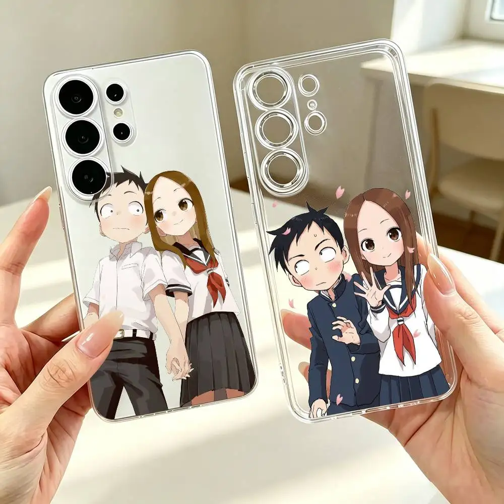 T-Teasing Master Takagi-san  Phone Case For Samsung S25,S24,S21,S22,S23,S30,Ultra,S20,Plus,Fe Transparent Cover Gift
