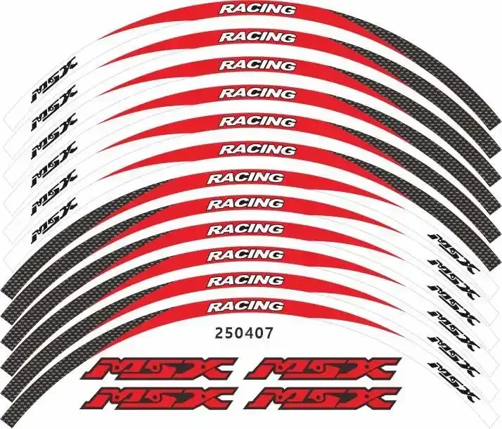 Protecteur de coussretours précieux, autocollant en gel 3D, décalcomanie-3, jante Hurbike, HONDA MSX 125 Grom 125 2022