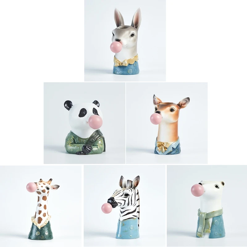 

Nordic Cartoon Animal Succulent Flower Pot Desktop Ornaments Vase for Creative Decor for Home Indoor Desktop Dropship