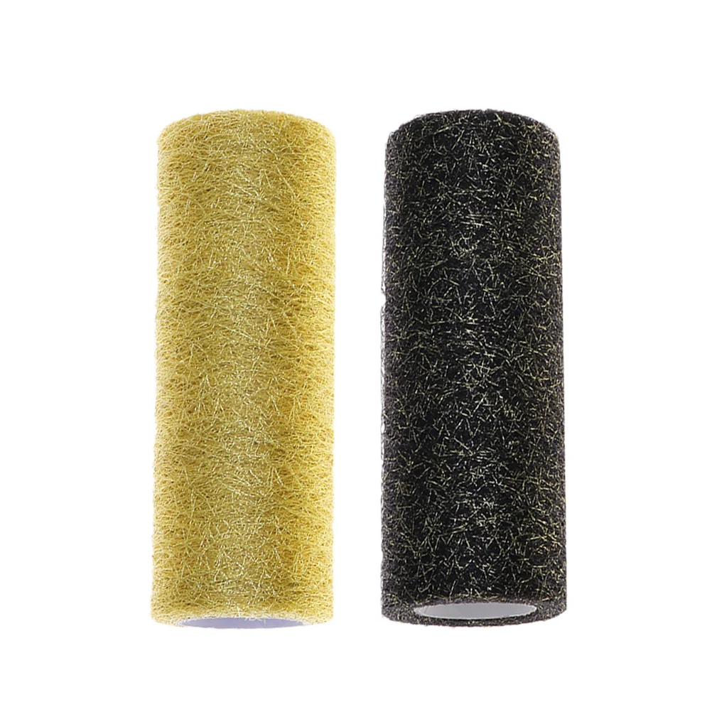 

2 Pcs Decor Crafts Bow Making Sewing The Gift Mesh Ribbon Gauze Roll Tulle Yarn