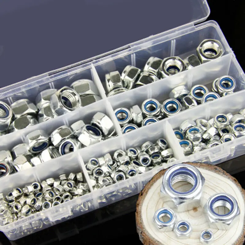 Nylon Lock Nut for m3 M5 for m6 M8 for m10 Supplies Inserts Kit Rings Driver Hex Bolts Stainless Steel Hardware Screw