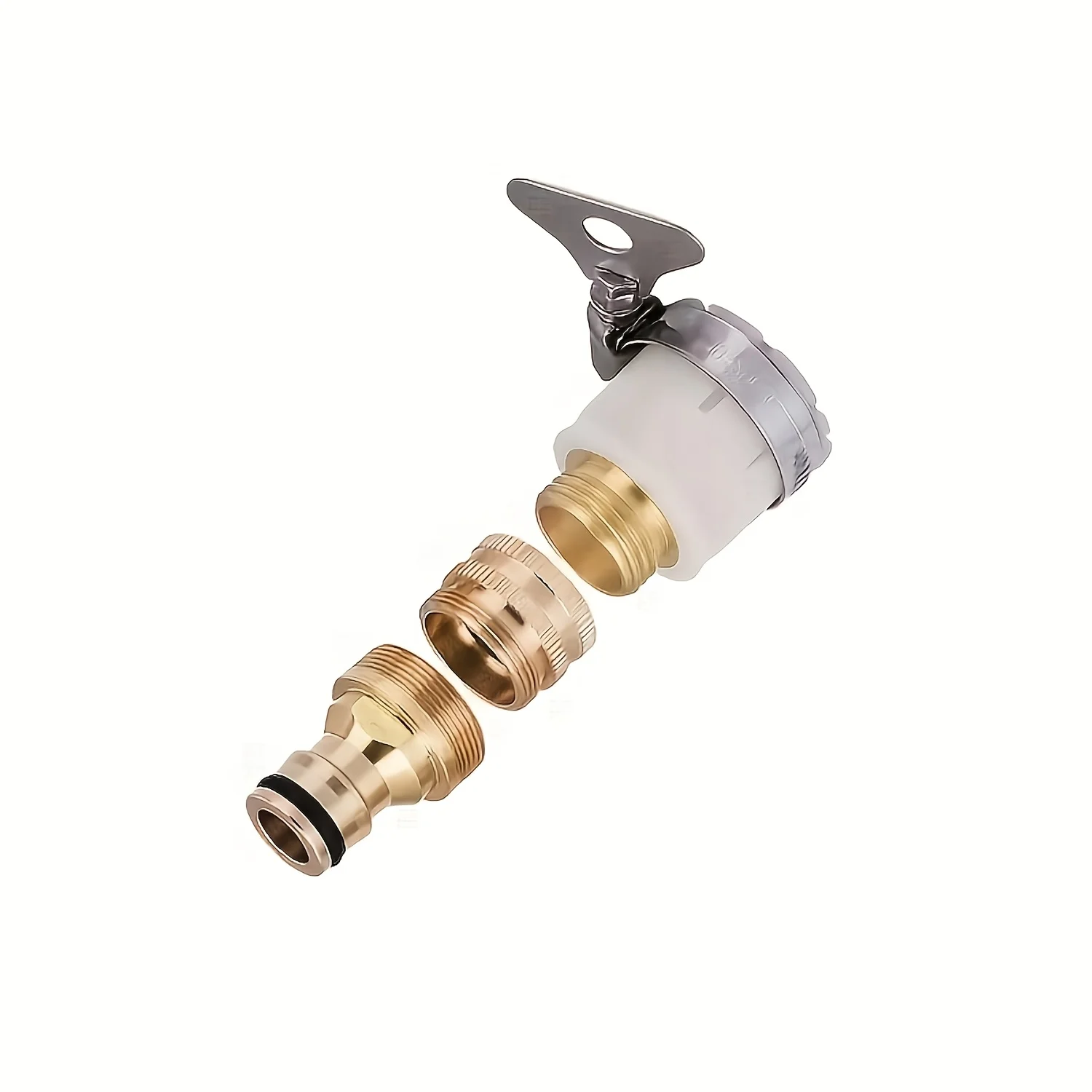 3Pcs 3-in-1 Faucet Adapter Adjustable 18mm-32mm for RV Kitchen Garden Pipe