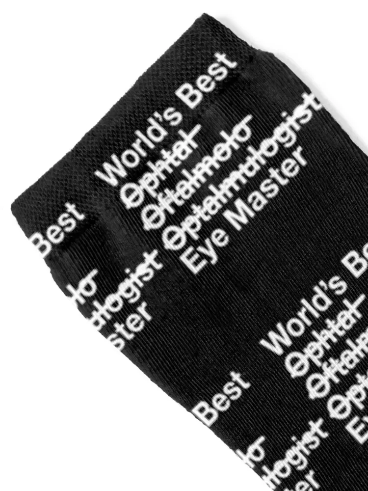 Gift for Ophthalmologist - Worlds Best Eye Master - Ophthalmology Socks Heating sock retro Boy Child Socks Women's