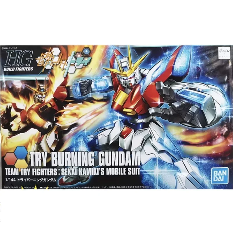 

In Stock Bandai Original Gundam HG CREATED FLAME MAKER Assembled Model Toys For Boys Girls Kids GiftCollectible Model Ornaments