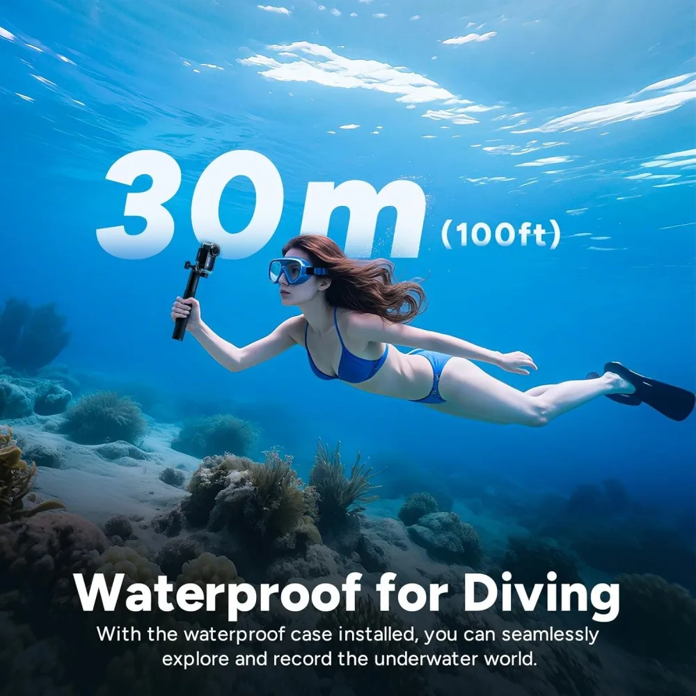 4K Mini Body Camera 6-Axis Gyro Stabilization 170° Wide Angle Magnetic POV Wearable Action Camera 30M Waterproof Shoot Vlog view 5