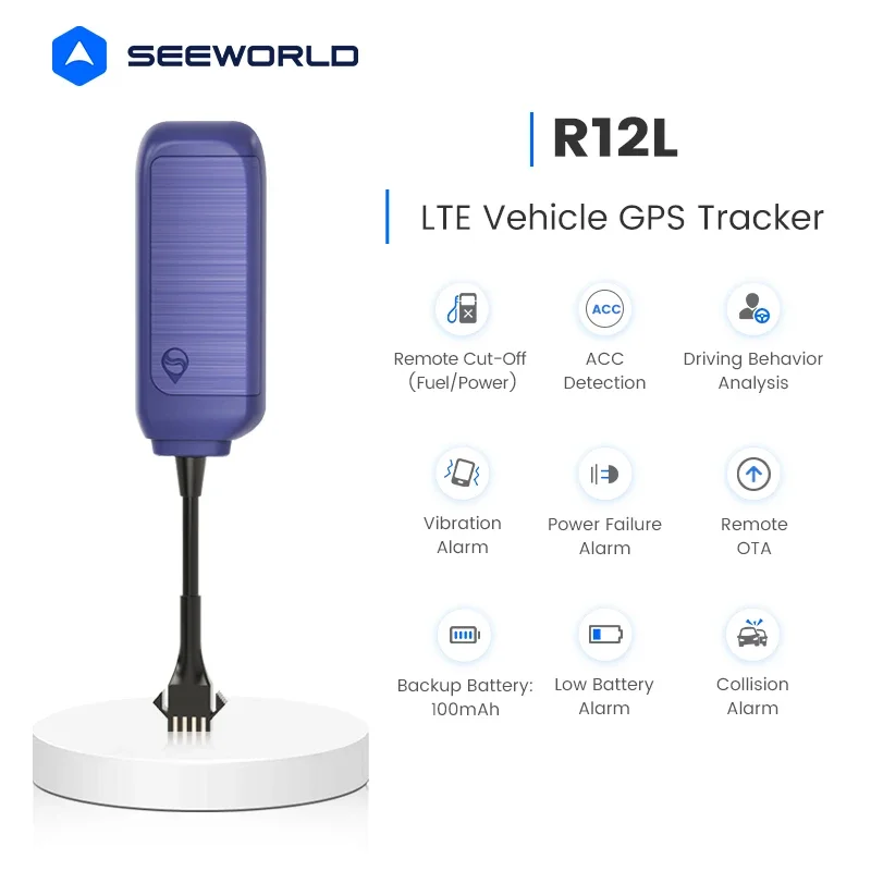 SEEWORLD 4G Anti-theft GPS Tracker Vehicle Tracking Device Used In Car Motorcycle And Bikes