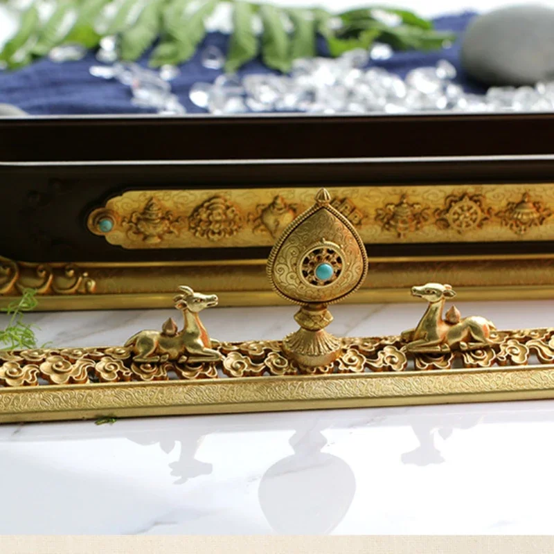 Pure Copper Incense Burner Tray Bedroom Decoration Incense Burner  Box Buddhist Ornaments