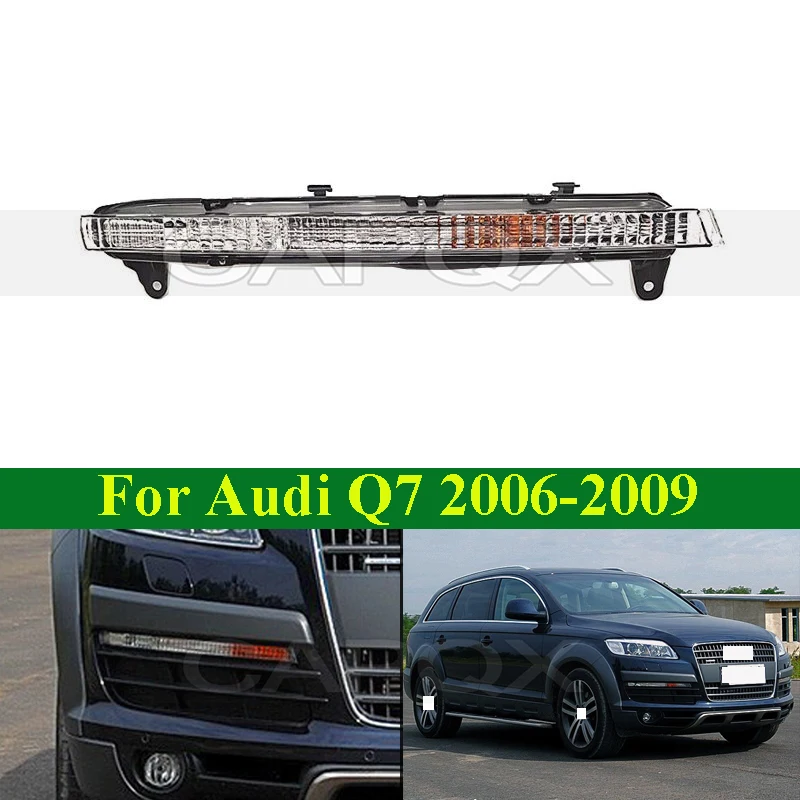 

CAPQX Halogen Daytime Running Light Front Fog Light For Audi Q7 2006-2009 Driving Light Lamp Daylight Without Bulb