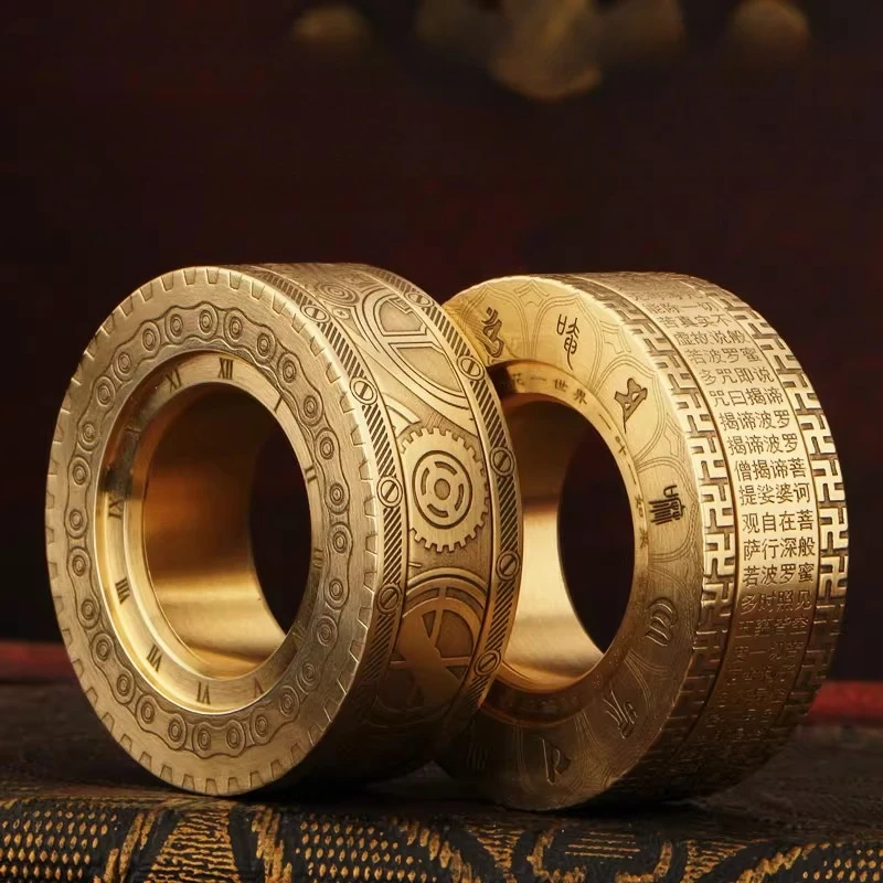 

Металлическое кольцо-слайдер Fidget Paragraph Ring с магнитной пластиной для карт, роликовый EDC-инструмент для снятия стресса, сенсорная игрушка против тревоги для женщин