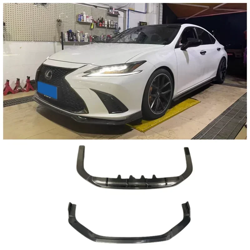 

For Lexus ES250 ES300 ES350 2018-2022 Real Carbon Fiber Trunk Front Bumper Lip Rear Diffuser Side Skirt Spoiler Body Kit