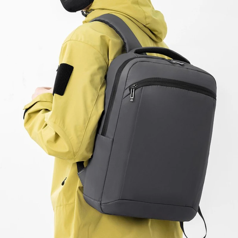 

Двухцветный мужской деловой рюкзак, многофункциональный рюкзак для ноутбука, уличная модная студенческая сумка, мужской повседневный рюкзак