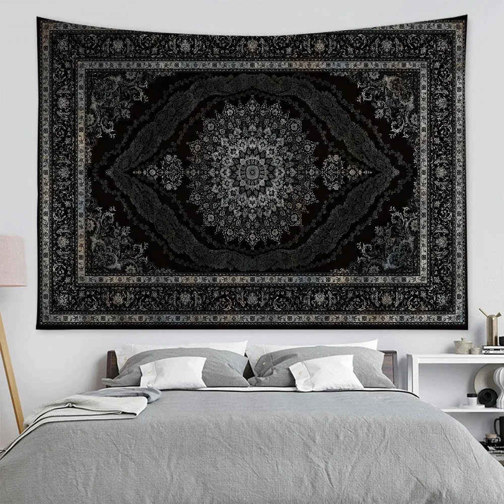 High-End-Wandteppich mit amerikanischem Retro-Muster, Cartoon-Motiv, Hippie-Wandbehang, böhmisches Wandtuch, Mandala-Hausdekoration