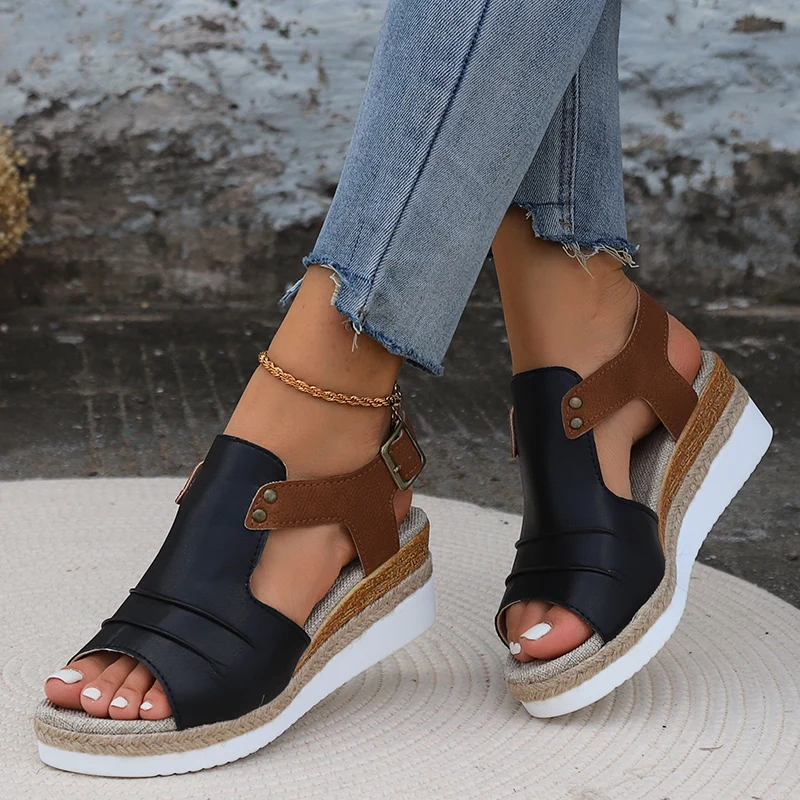 Dames Sandalen Lichtgewicht Wiggen Schoenen Voor Vrouwen Zomer Sandalen Platform Schoenen Met Hakken Sandalias Mujer Casual Zomer Schoenen