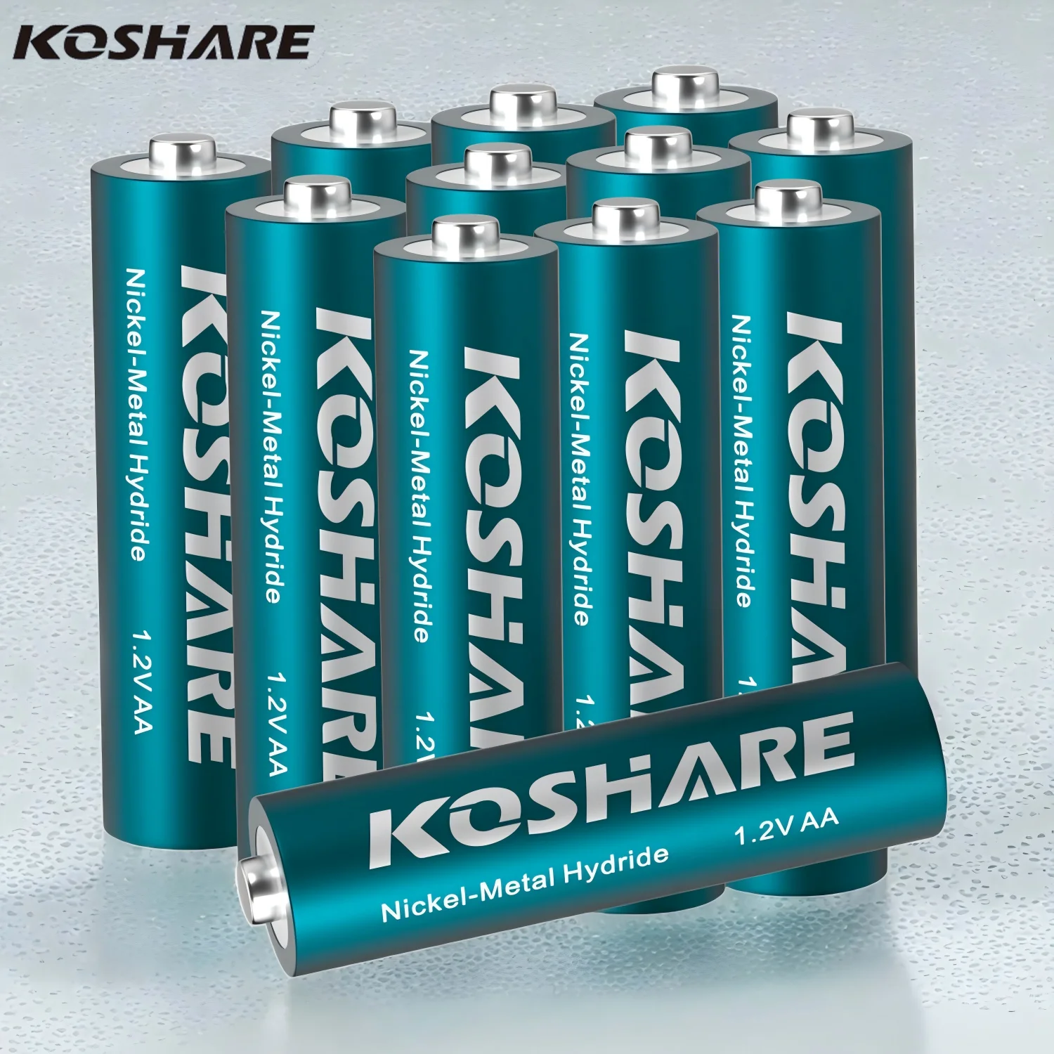 

KOSHARE AA 1.2V600mAh Nickel-Metal-Hydride Rechargeable Battery for LED Lamp Toy MP3 Camera Flash Razor CD Player Wireless Mouse