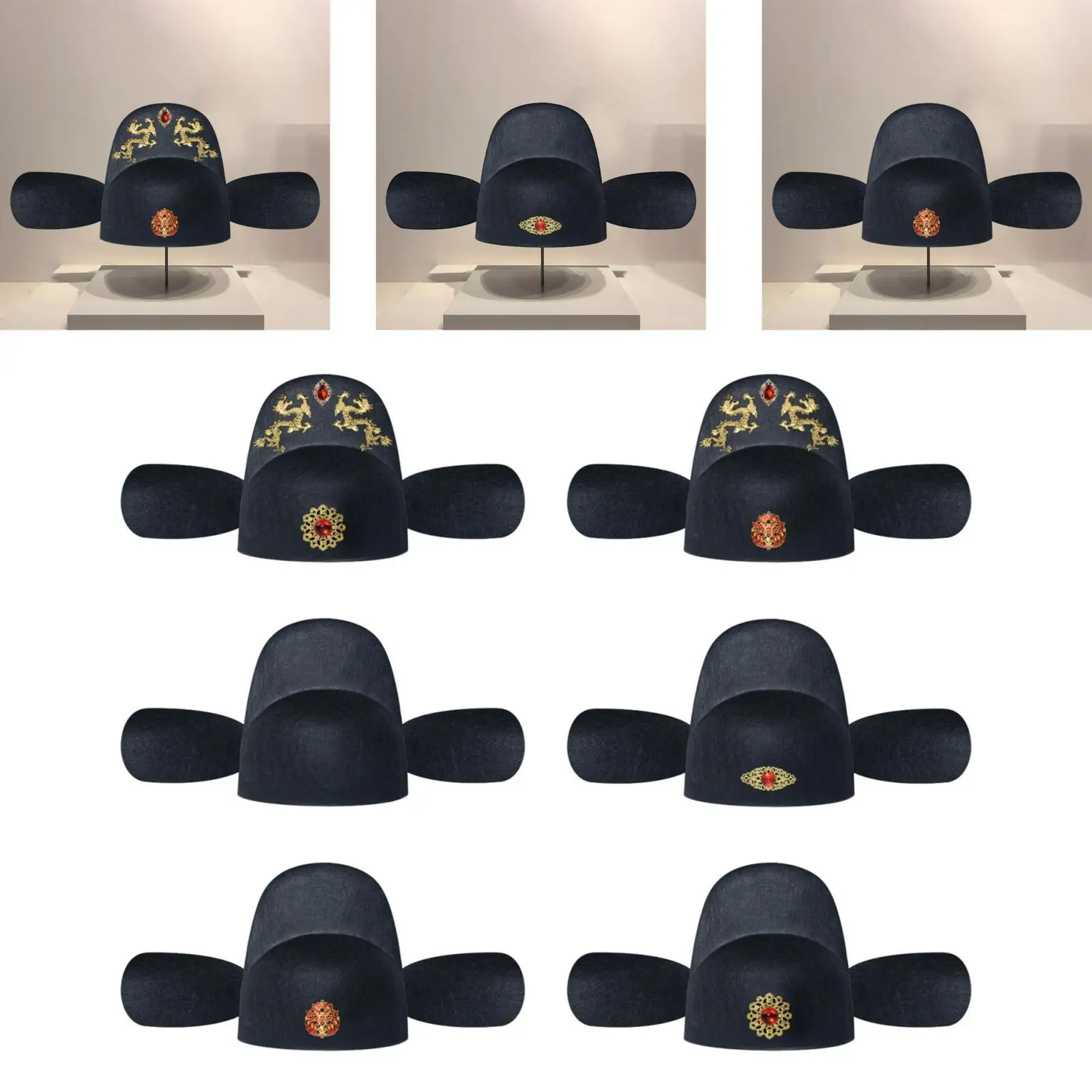 

Китайская операционная шляпа, декоративный верх для фестивальной ролевой тематической вечеринки