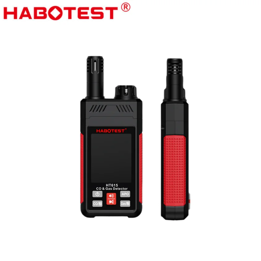 HABOTEST Portable 2‑in‑1 CO Gas Detector Carbon Monoxide Combustible Gas Leakage Tester with Sound Light Alarm