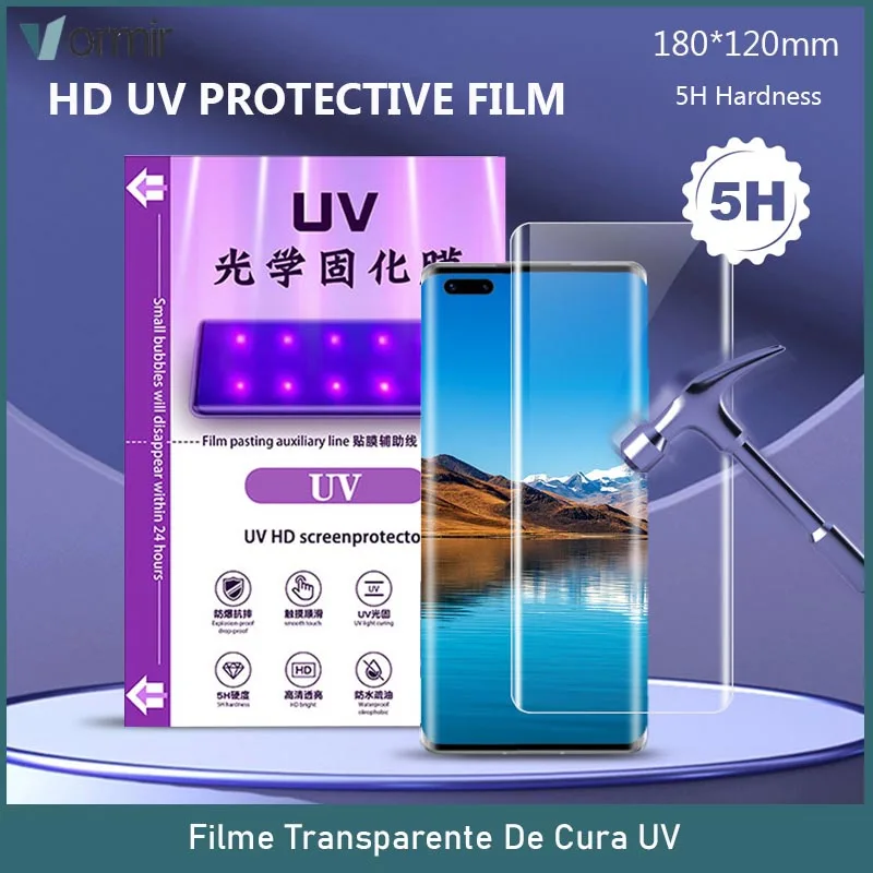 

VORMIR HD UV Film for Curved Screen Protector for Plotter Hydrogel Sheets Cutting Machine Screenguard Clear Film for Phones