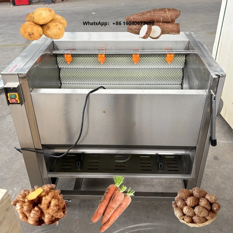 Electric Small Cassava Ginger Potato Peel Wash Peeler Washer Machine China and Polish for Cleaning and Peeling  XH