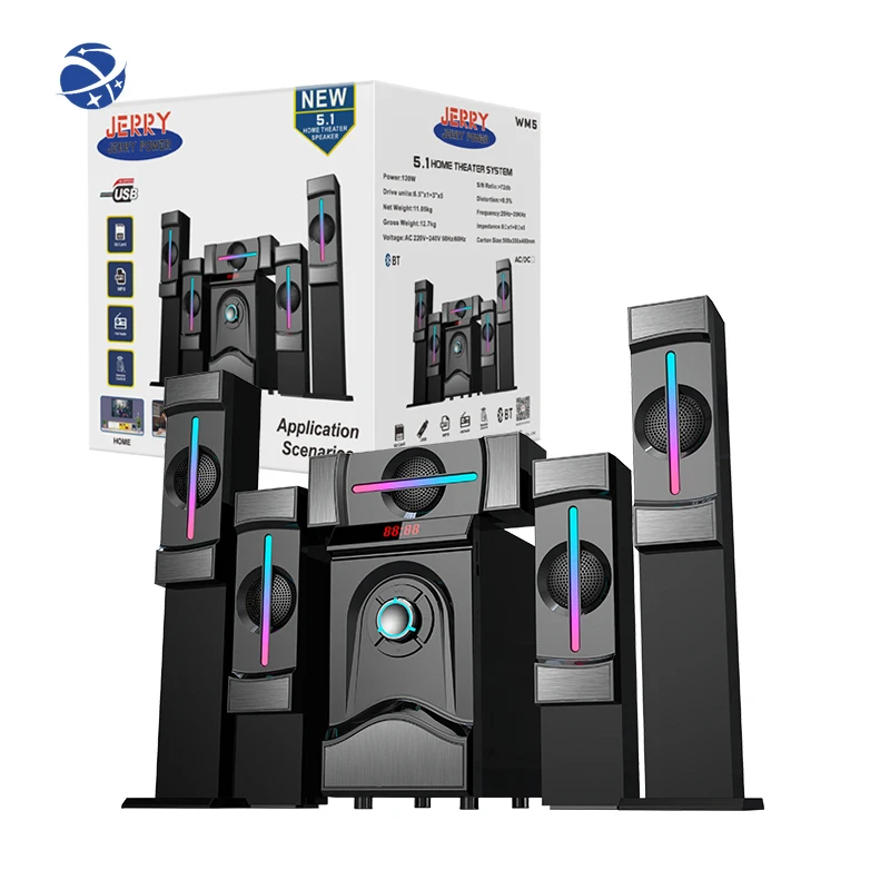 

JERRY JR-WM5 New 3D surround sound Subwoofer Speakers home theater 5.1 Karaoke Music Home Theatre System