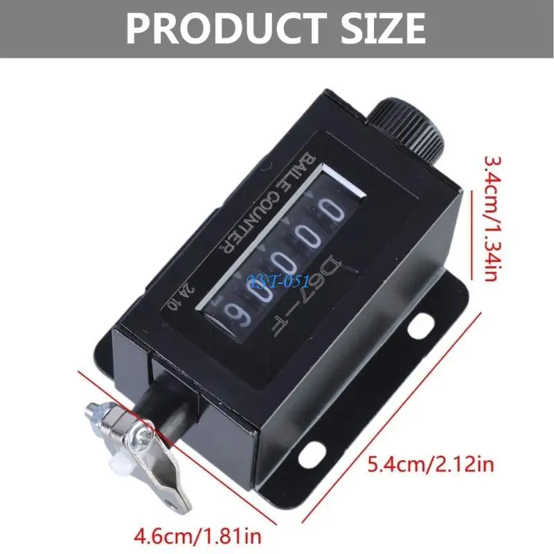 E15A D67-F 5 أرقام السحب الميكانيكية غلاف عداد السكتة الدماغ #6