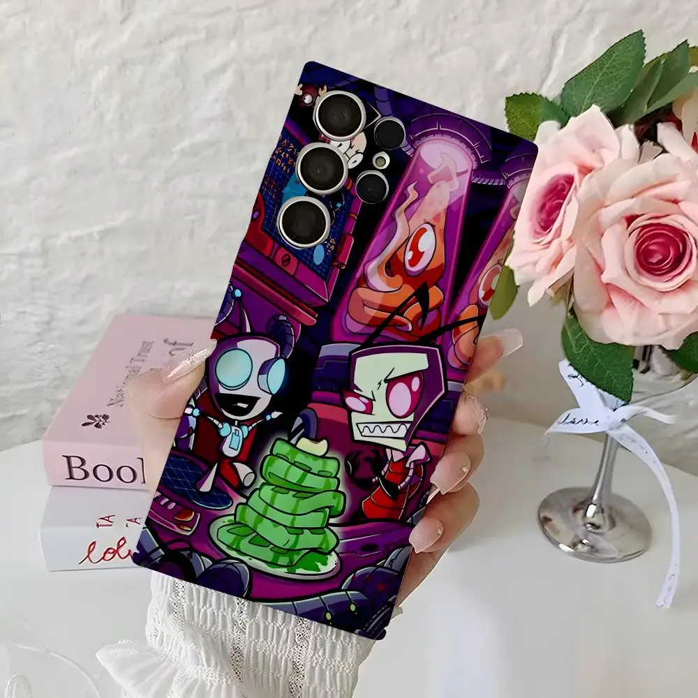Invader Zim Phone Case For Samsung S25 Ultra S24 S22 Plus S21 S25Plus S24Ultra All Inclusive Glossy Cover