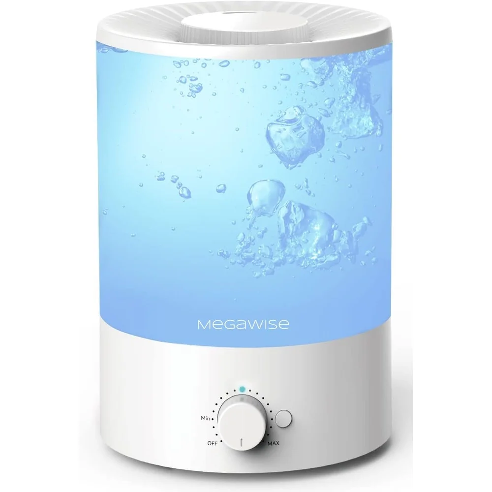 Healthy Ultrasonic Cool Mist Humidifier with 3.5L Tank Essential Oil Safe Quiet Design Auto Shut-off 7 Color Light Bedroom