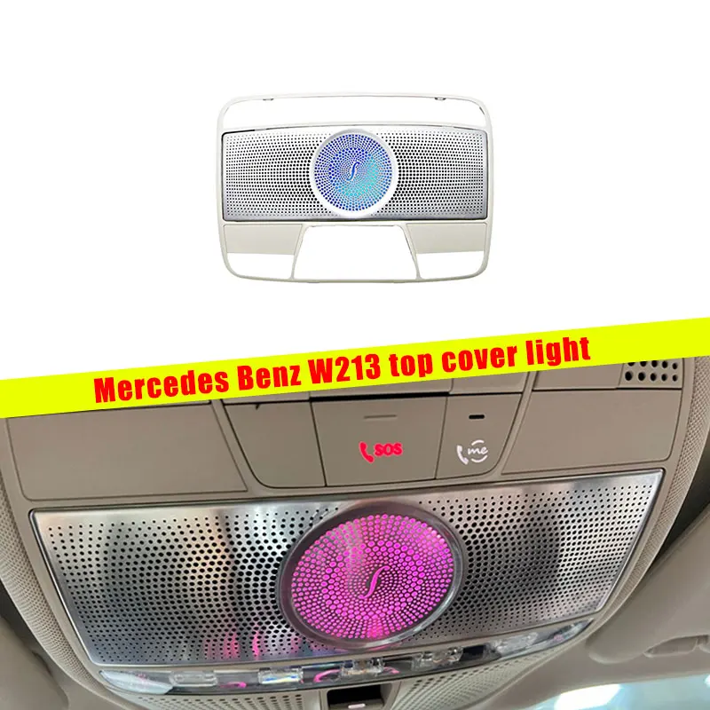 Speaker LED For Benz E Class W213 Plug And Play Sync 64 Color Cover 3D 4D Treble Tweeter Horn Music Ambient Light Speakers