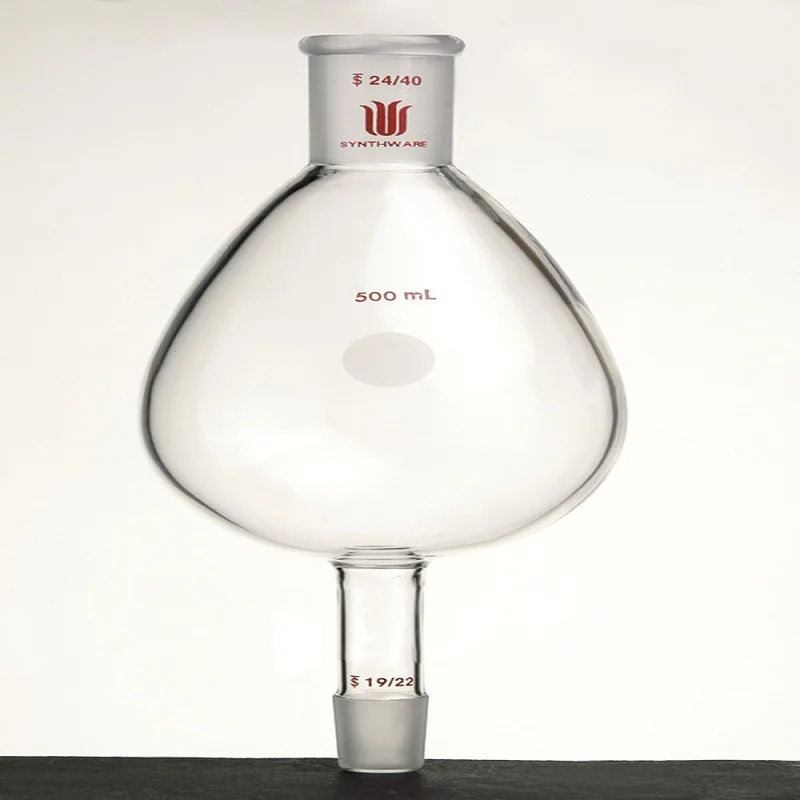 SYNTHWARE KUDERNA-DANISH flask, 125mL/250mL/500mL/1000mL, Female 24/40, Male 19/22, Borosilicate glass