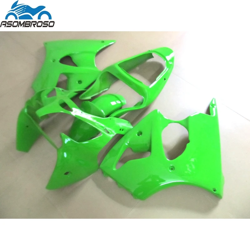 Injection Molding Free Custom Motorcycle for Kawasaki Ninja ZX6R fairing kit 2000 2001 2002 full green set ZX6R 00 01 02 WA19