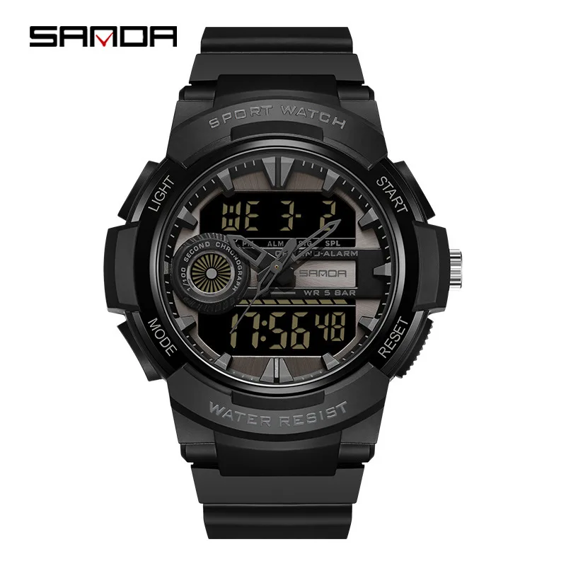 Free Shipping OUTLETSSanda New6082Fashion South Korea Casual Minimalism Multi-Function Electronic Watch