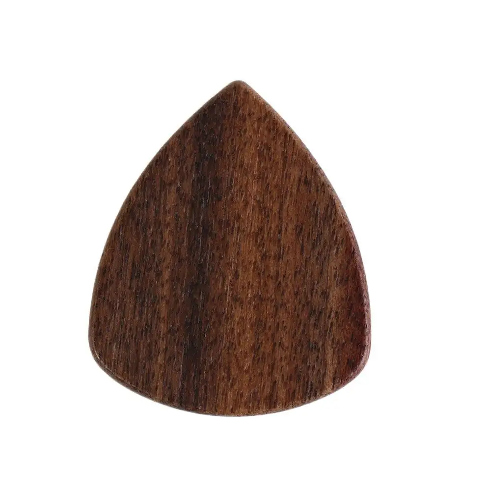 Pick Gitar Kayu Bentuk Rosewood Merah Hitam Sandalwood Untuk Ukulele, Aksesoris Gitar Akustik, Pick Gitar Kayu, Pick Gitar Jari
