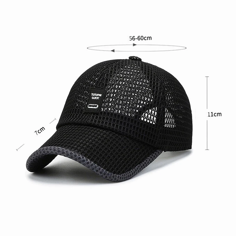 Summer Mesh Baseball Cap for Men Adjustable Breathable Caps Quick Dry Running hat Baseball Cap for Men Women Outdoor Sports