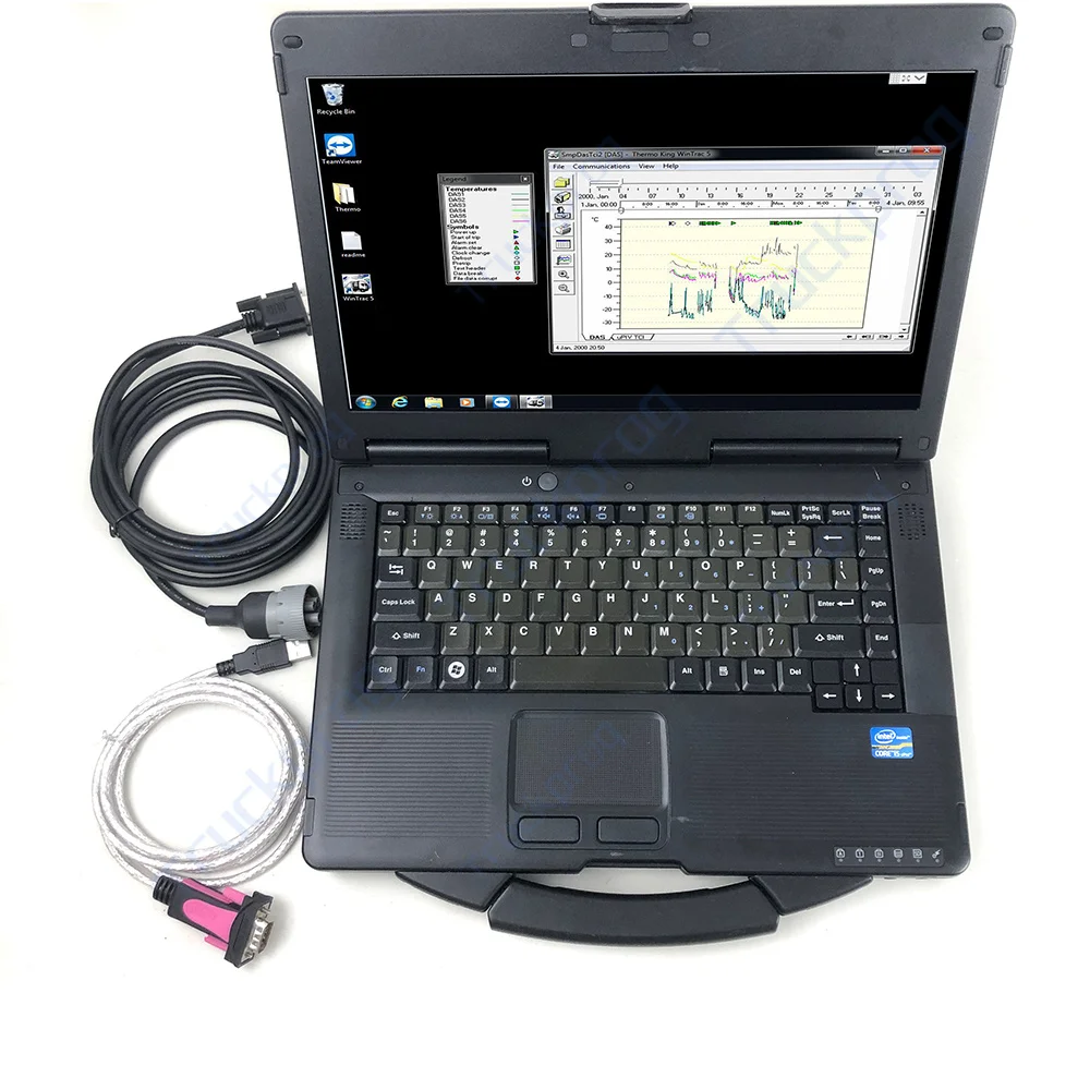 

CF53 ноутбук для Thermo King диагностический инструмент Wintrac Thermo-King Diag Thermo King Diagnosis V5.7 диагностический сканер вилочного погрузчика