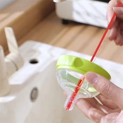 Long Straw Brush Silicone Pipe Tube Cleaner Brush For Washing Glass Silicone Metal Pot Spout Mini Bottle Brushes Kitchen Gadgets
