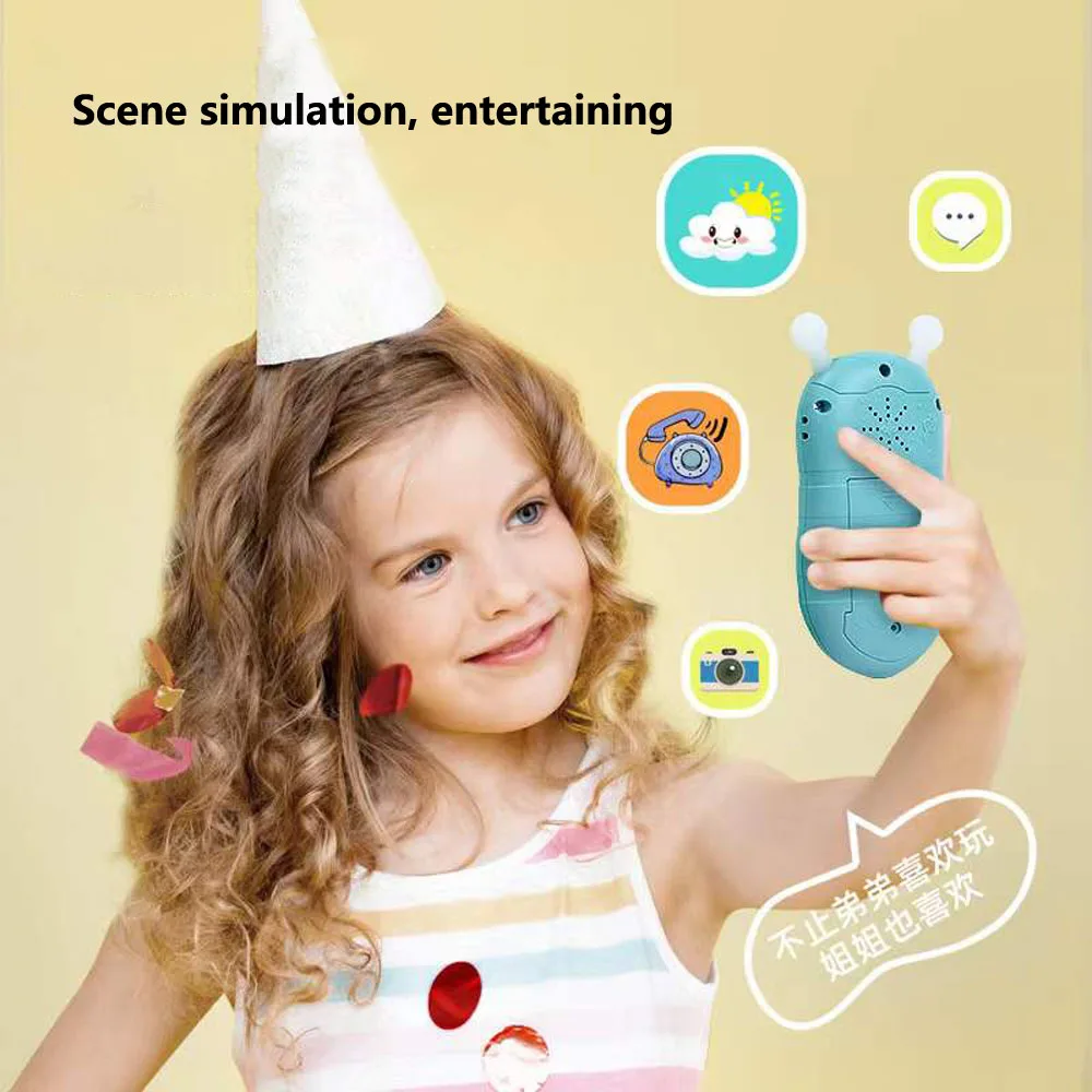 Kisds Mobile Phone Infant Early Education Telephone Learning Machine Simulation Bite Intellectual Phones Children 0-3 Years Old