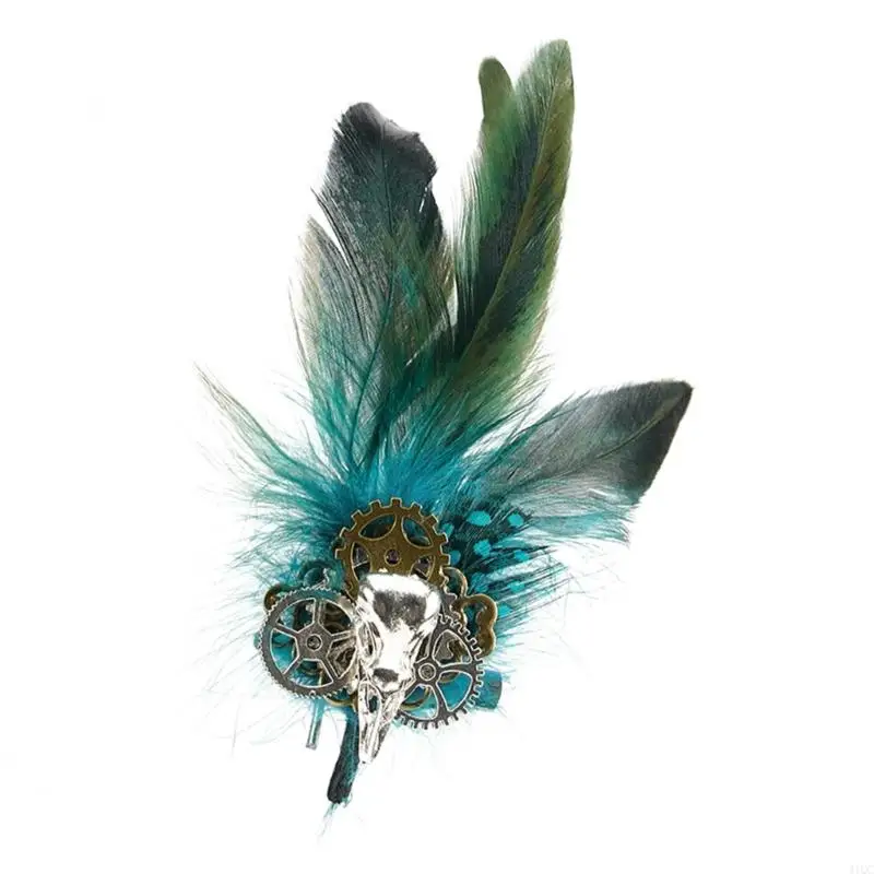 2025 Nieuwe versnellingsbak broche pin kraag hoed pin sieraden steampunk haarclip corsages veerbroche revers pin