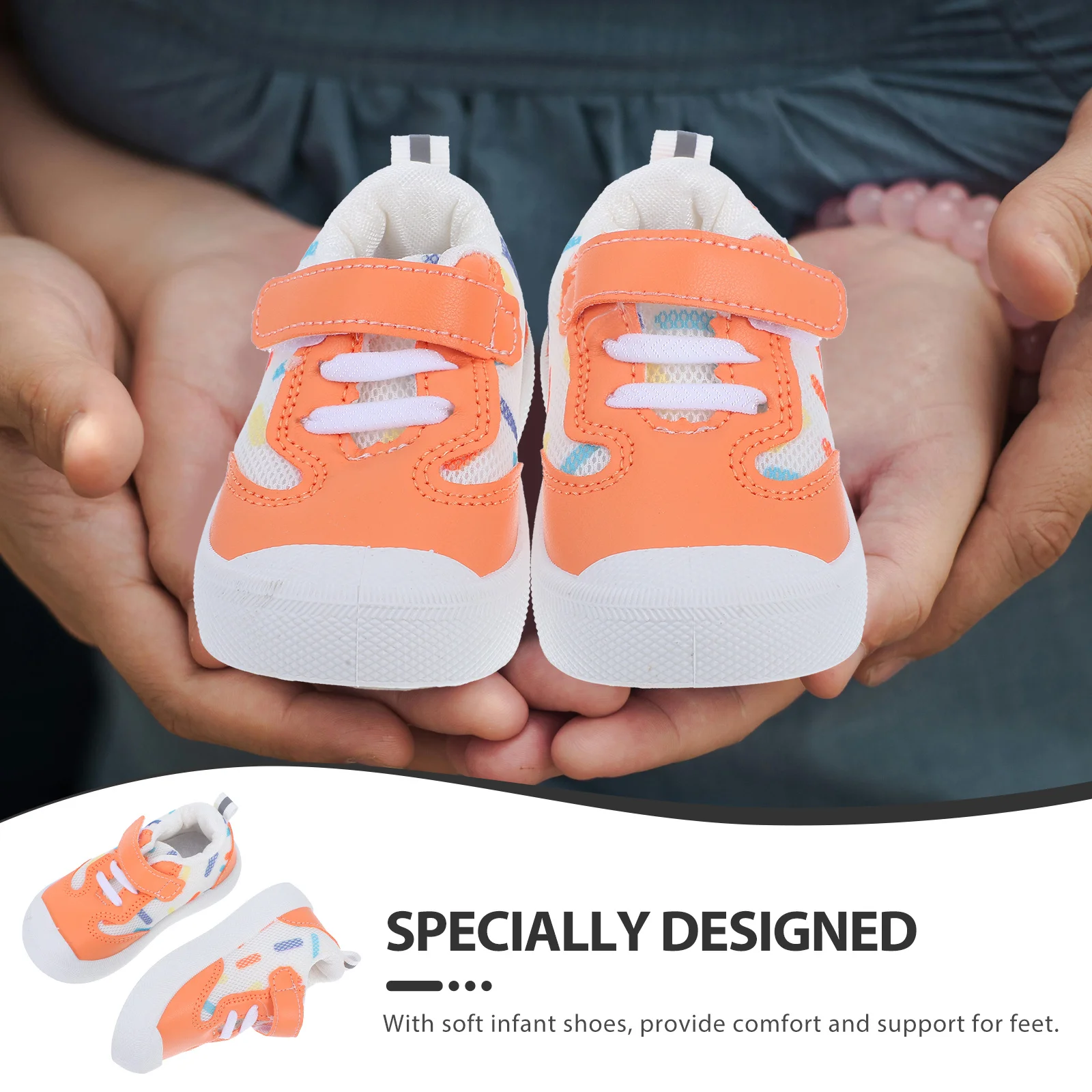 1 زوج لينة أسفل أحذية المشي الطفل 14 سنتيمتر طول الداخلي تنفس الرضع طفل الوليد أحذية مريحة القطن مادة Pp