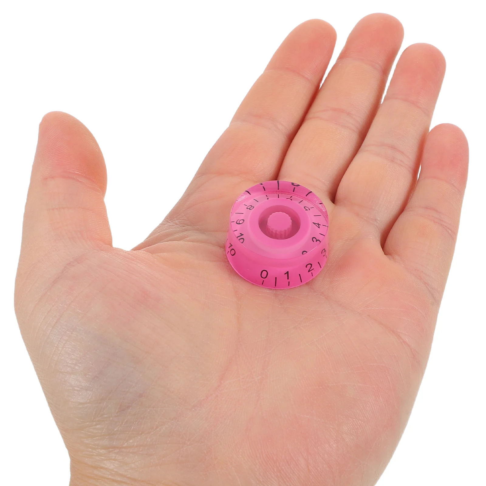 4 pièces de pièces de rechange pour guitare électrique, boutons en acrylique rose, contrôle du volume et de la tonalité, potentiomètre rotatif, boutons audio pour instruments de musique