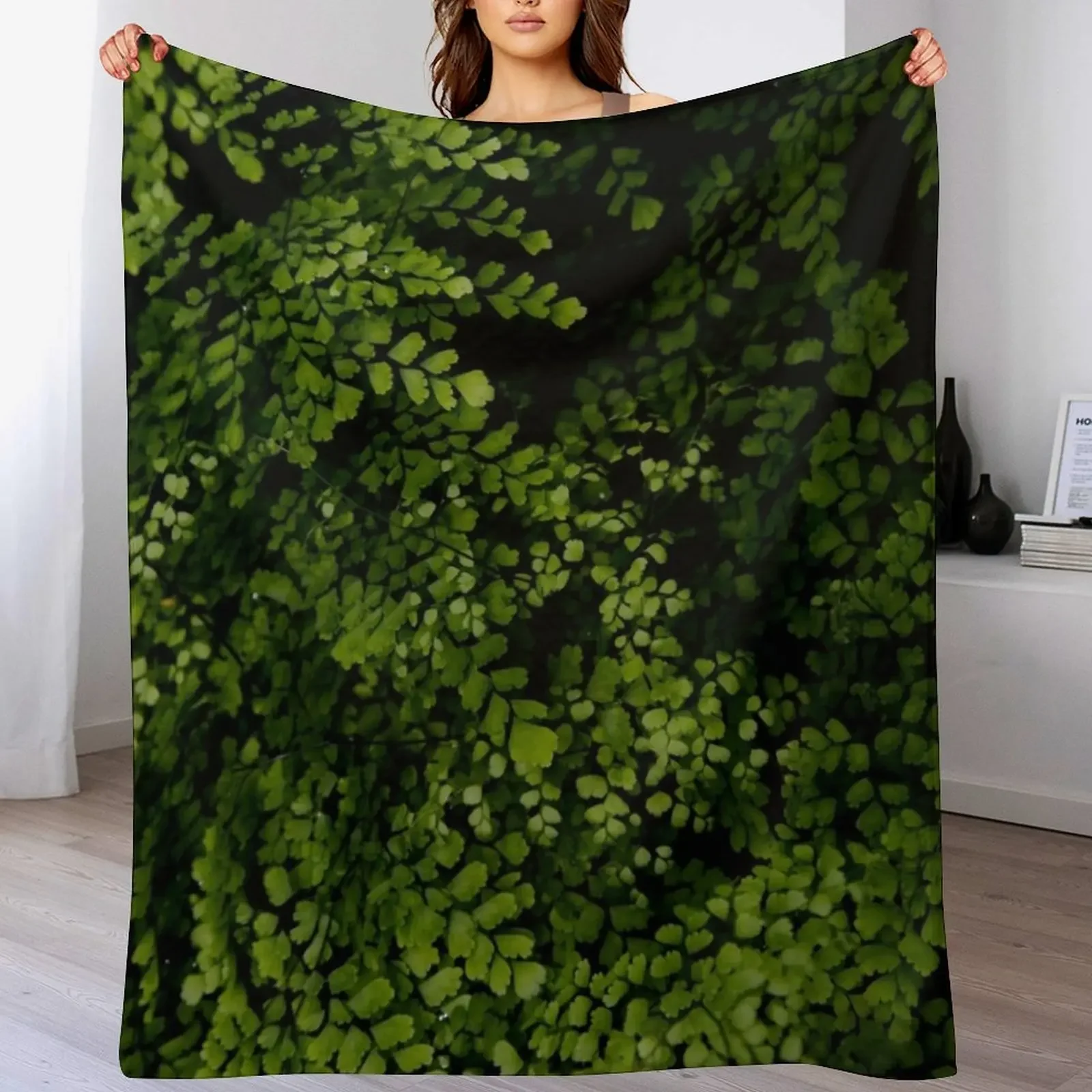

Small leaves. Throw Blanket Thin Plush Luxury Camping Blankets