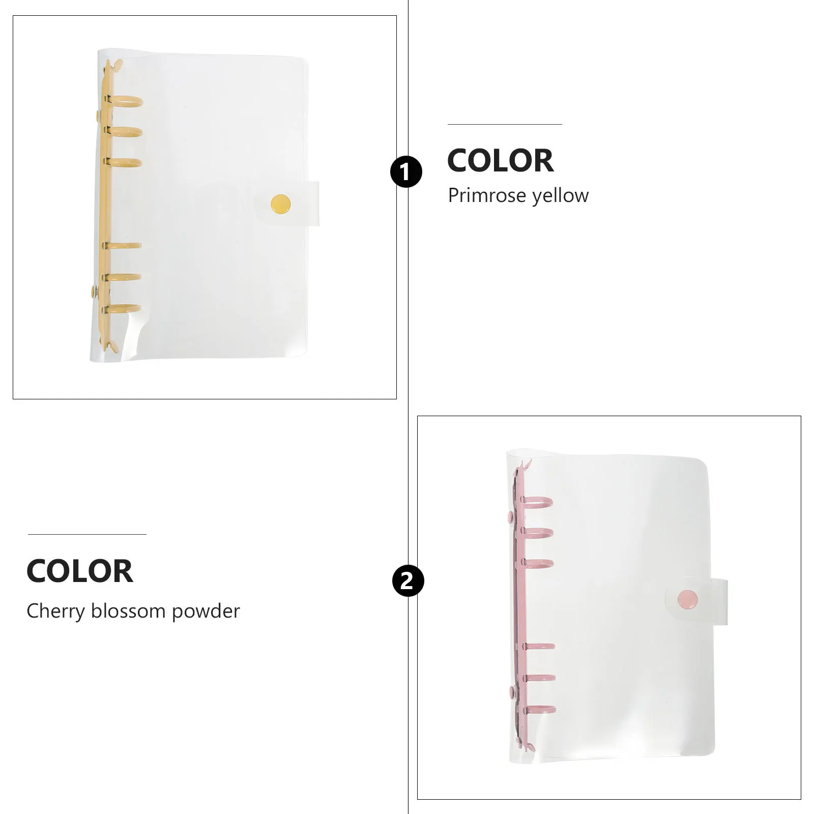 2 pezzi raccoglitore per notebook conchiglia accattivante copertina flessibile accessori per ufficio scuola raccoglitori carini a 6 anelli per estetica scolastica