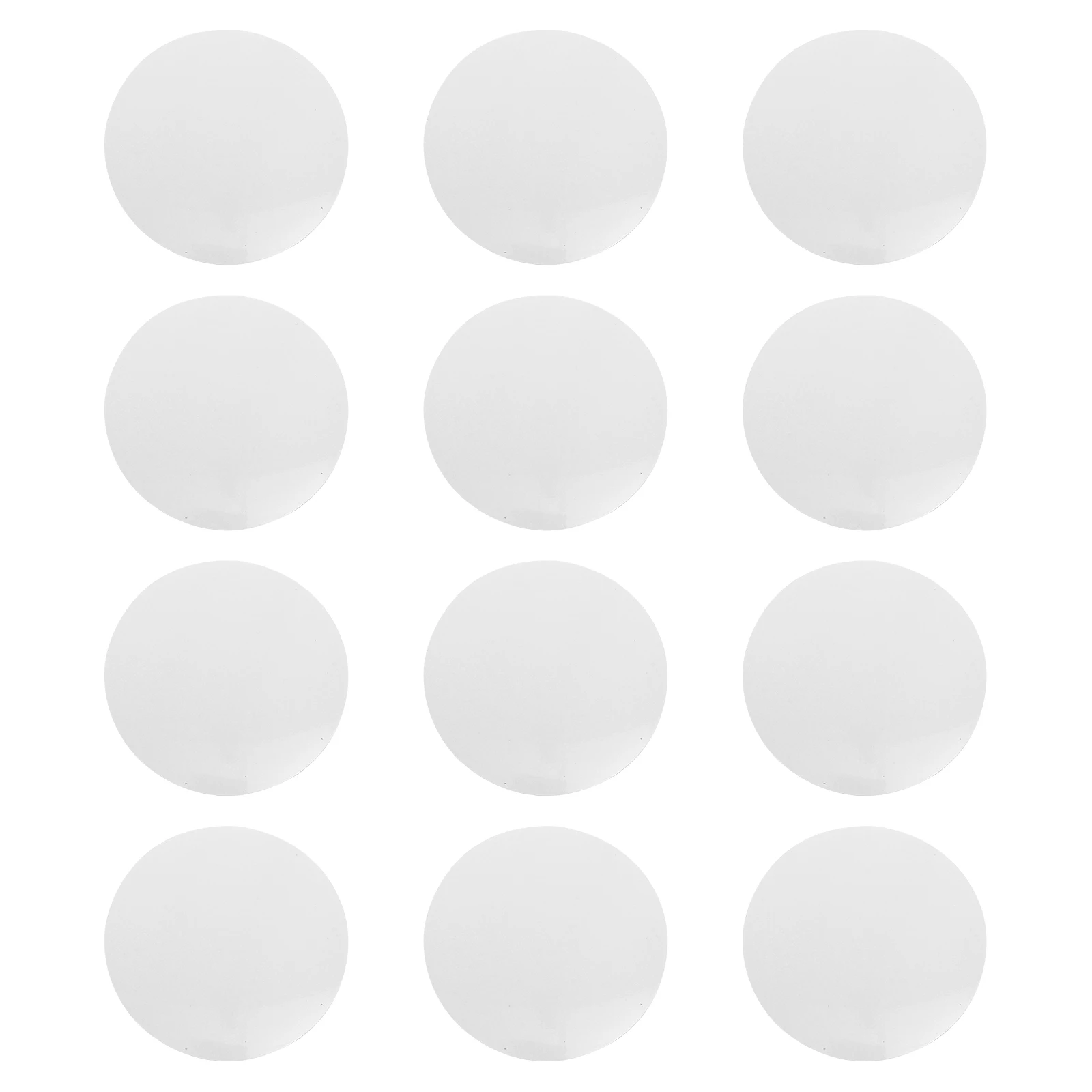 

12pcs Pearlescent Magnetic Stickers Refrigerator Fridge Shelf DIY Sublimation Blank Magnets White Film Practical Materials