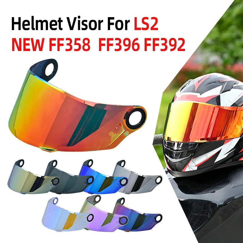 

Козырек для шлема для LS2 NEW FF358 FF396 FF392, анфас, мотоциклетный шлем, многоцветный дополнительный объектив, замена Casco, аксессуары для мотоциклов